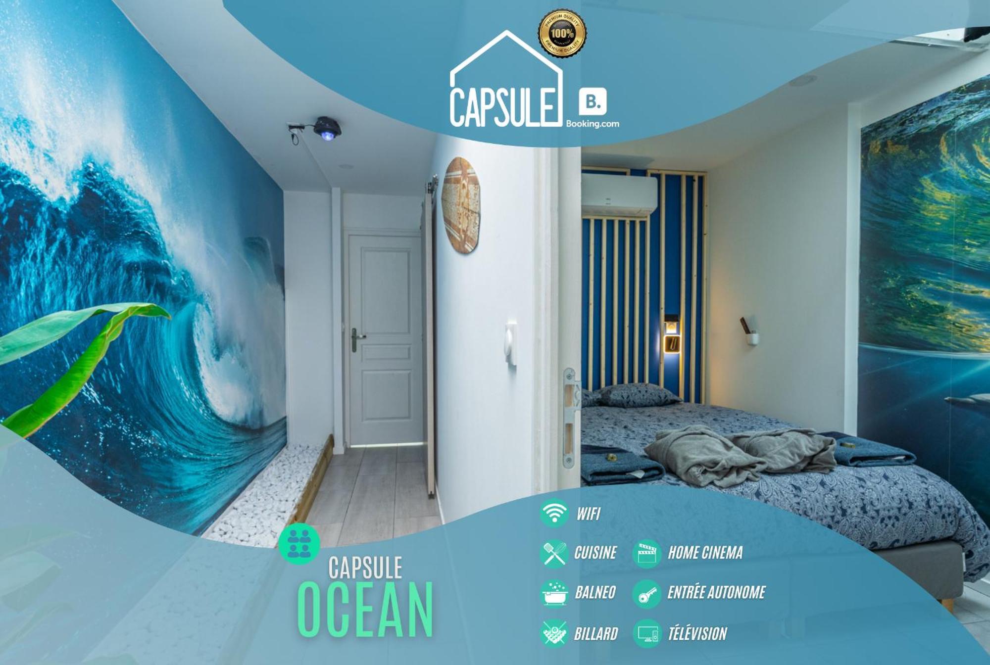 Apartment Capsule Ocean - Jacuzzi - Billard - Netflix - 2 - Cuisine Valenciennes